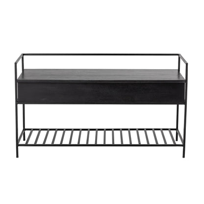 Bloomingville Abelone Bench, Black, FSC 100%® Mango