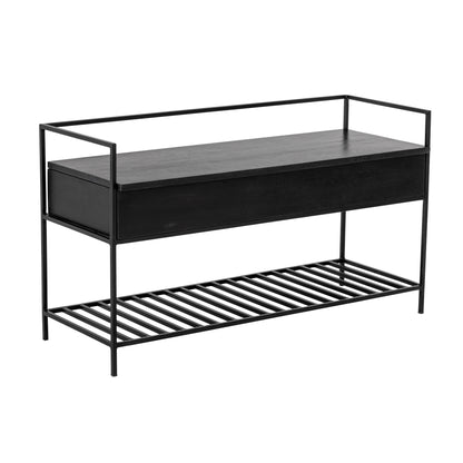 Bloomingville Abelone Bench, Black, FSC 100%® Mango