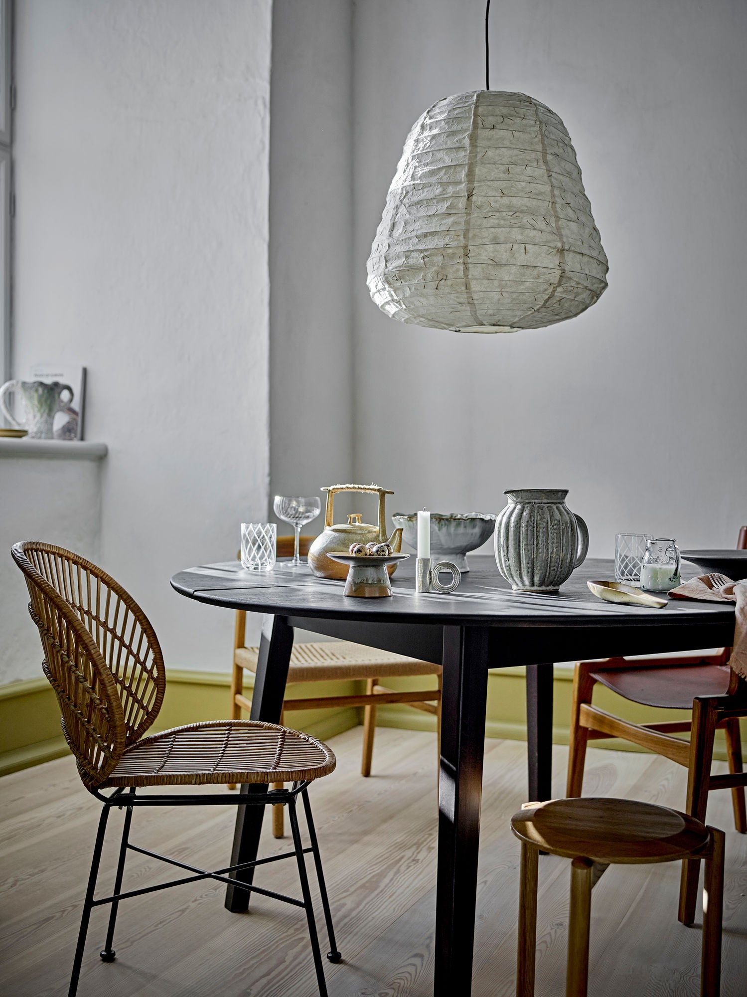 Bloomingville Peron spisebord, svart, FSC® 100%, eik