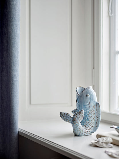 Creative Collection Hiro Vase, Blue, Stoneware