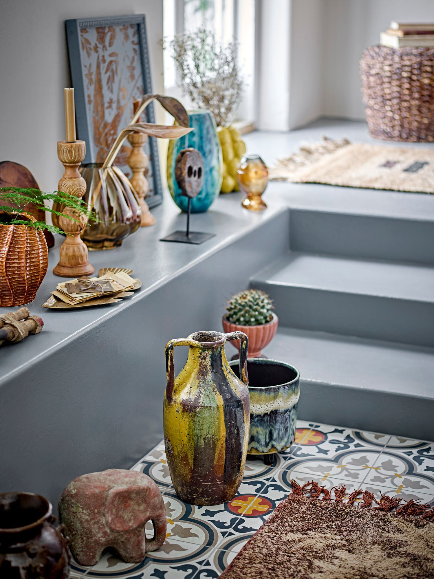 Kreativ samling Kalian vase, blå, glass