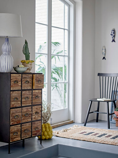 Creative Collection Matteo -skuff, svart, metall