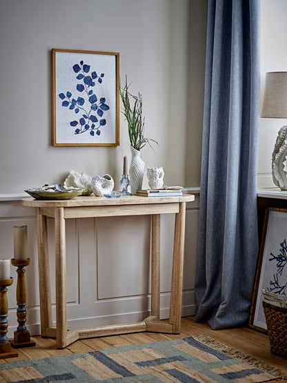 Creative Collection Serrone Console Table, Nature, Rubber Tree