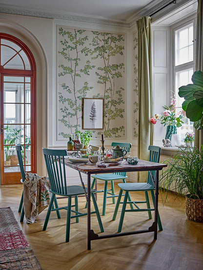Kreativ samling korval illustrasjon med ramme, natur, furu