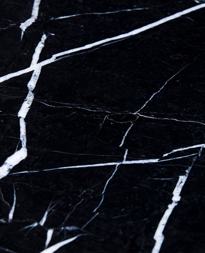 Raw Sofabord Svart/Naturlig - 80x80xh45cm