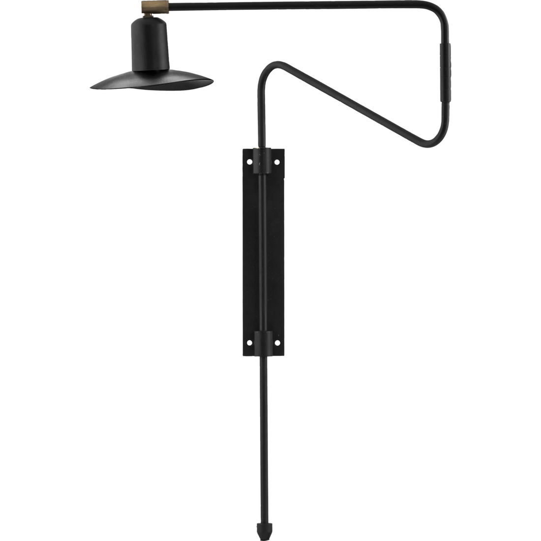 Vegglampe, hdswing, svart
