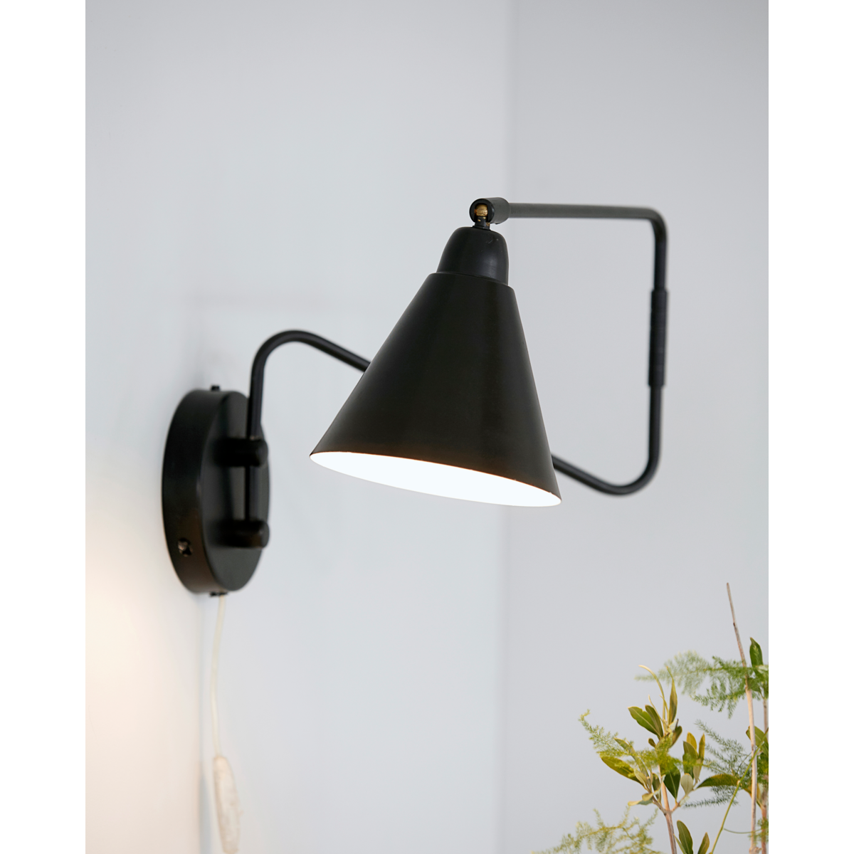 Vegglampe, hdgame, svart