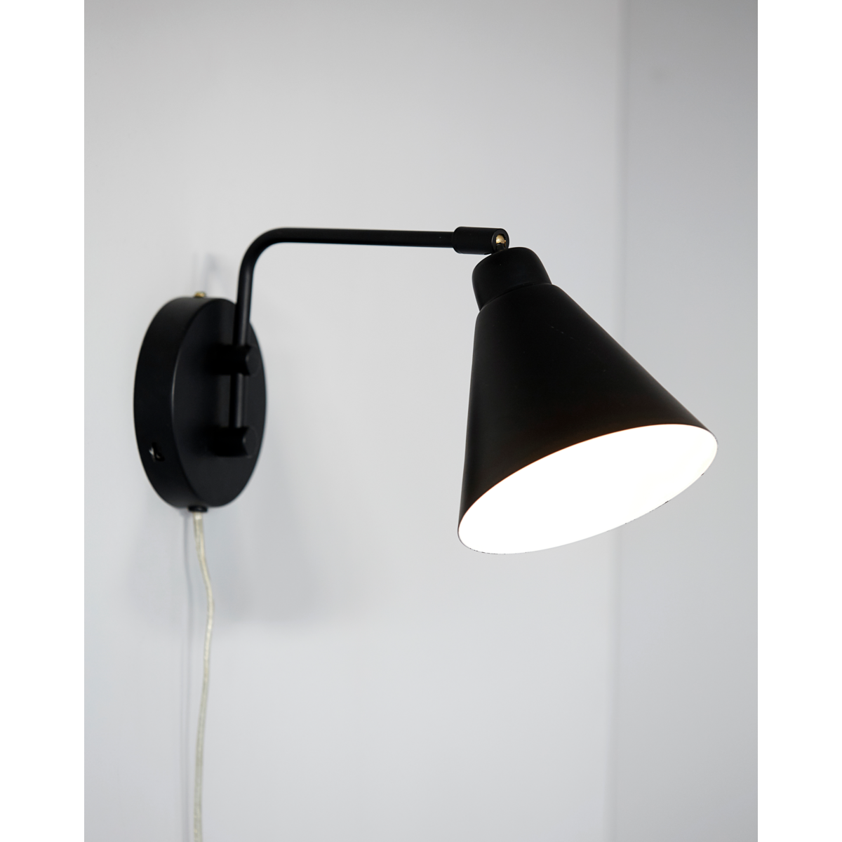 Vegglampe, hdgame, svart