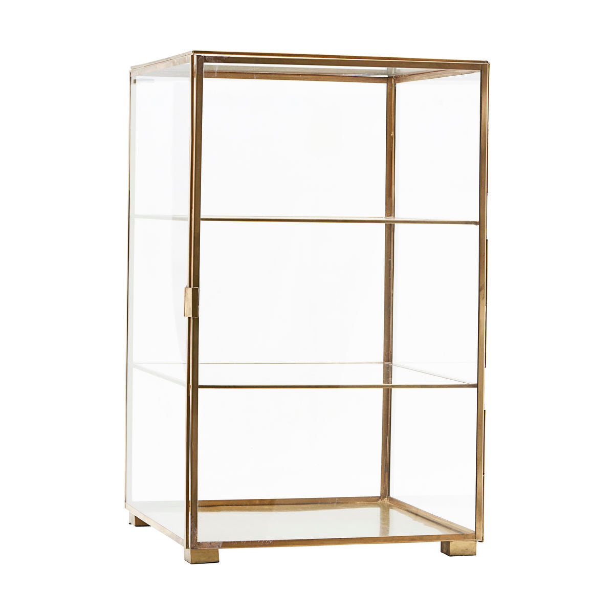 House Doctor - Display Cabinet, Glass, Messing - L: 35 cm, W: 35 cm, H: 56,5 cm