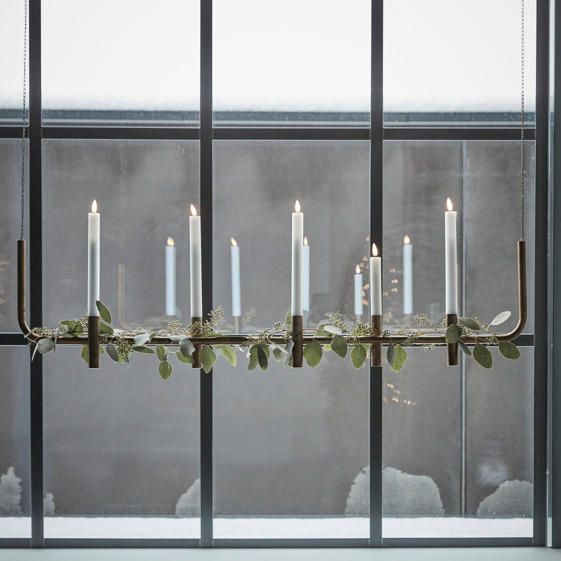 Candlestick, hdmaxi, antikk messingfinish