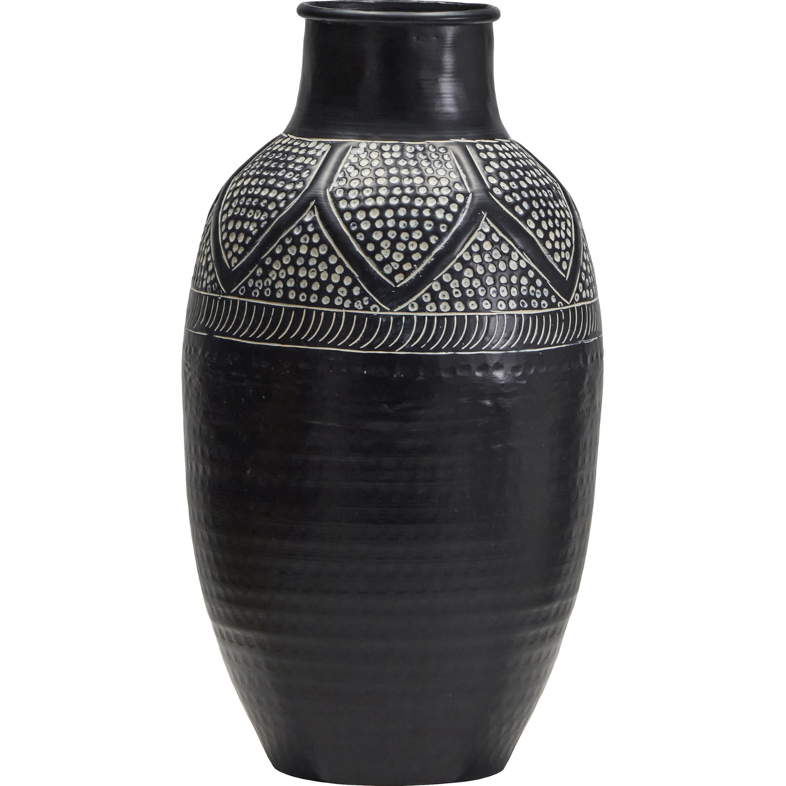 Vase, hdbloss, svart