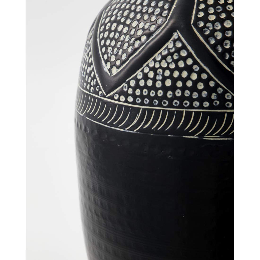 Vase, hdbloss, svart