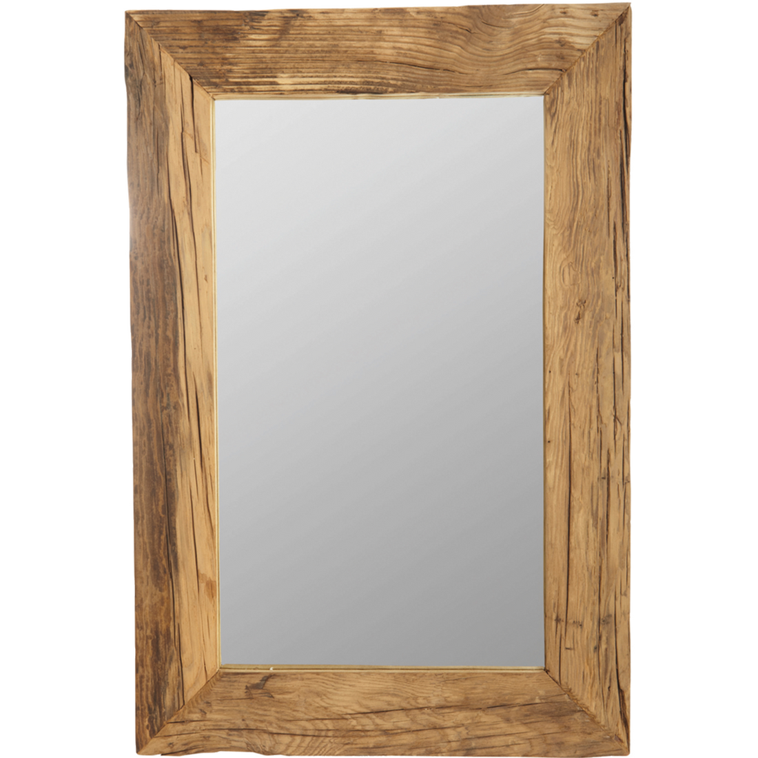Speil med ramme, hdpure natur, natur