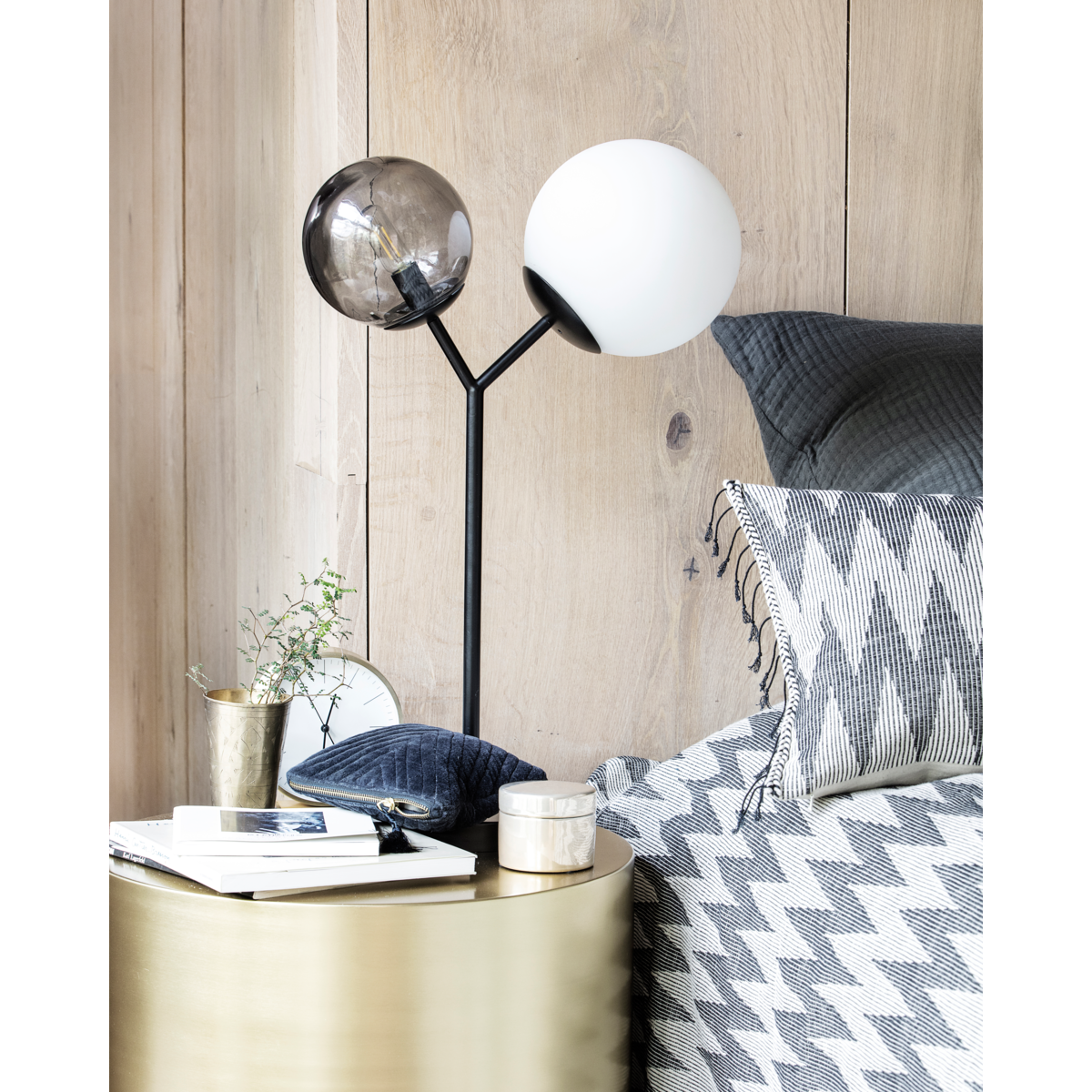 Bordlampe, hdtwice, svart