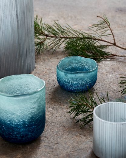 Telysholder, HDCrackle, Blå