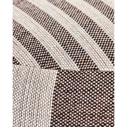 Puff, hdalfo, brun; hvit