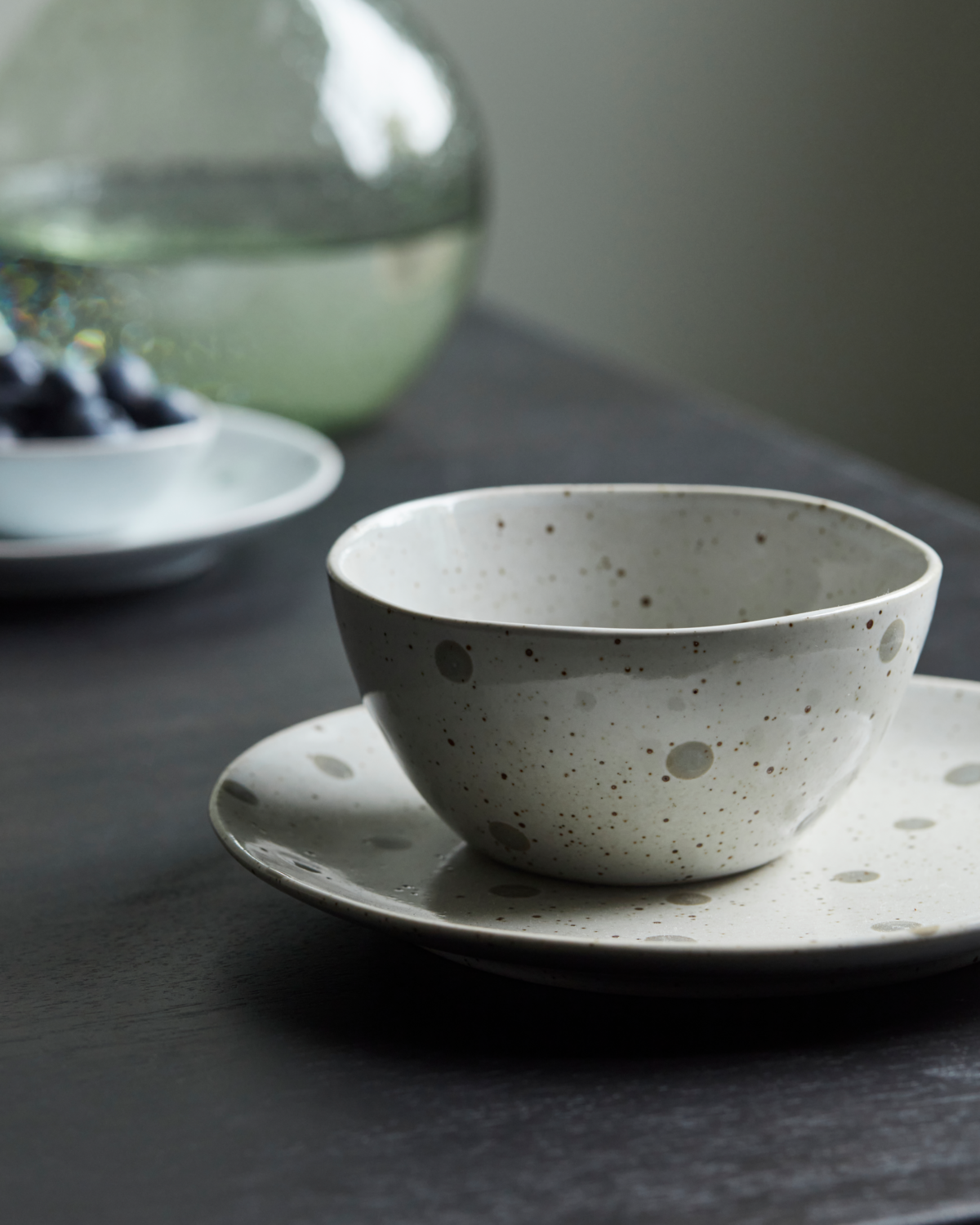 Skål, HDDots, Hvit; Grønn