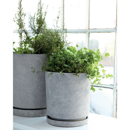 House Doctor Herb Pot with Tallerker, krok, lys grå s :, H: 45 cm, dia: 40 cm, l :, H: 55 cm, dia: 50 cm