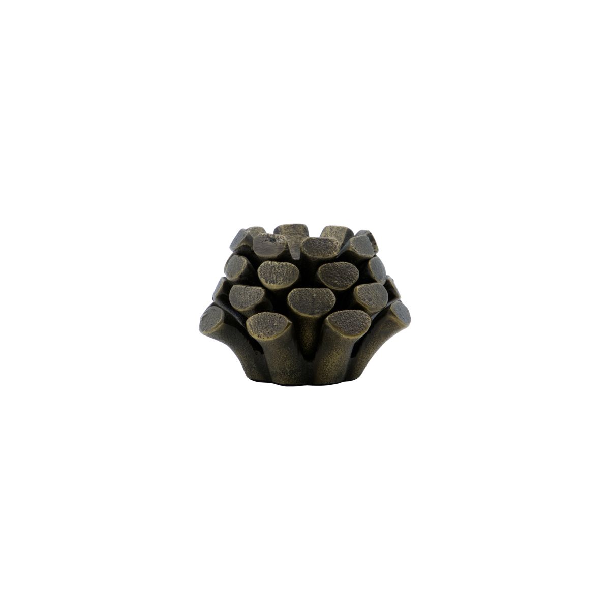 Candlestick, Hdpine Cone, Antik messingfinish