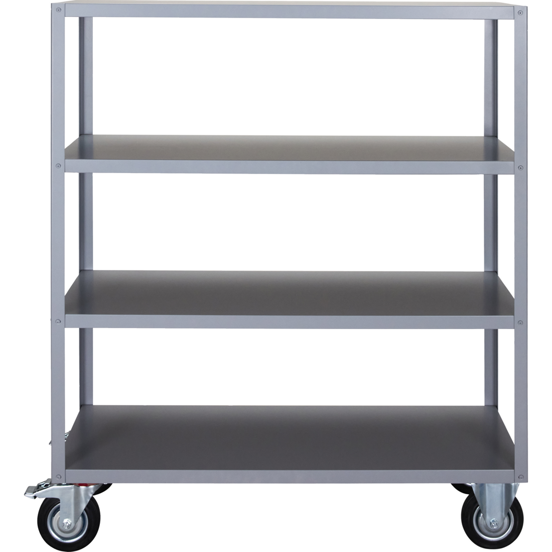 Hylle med 4 hjul, hdtrolley, grå