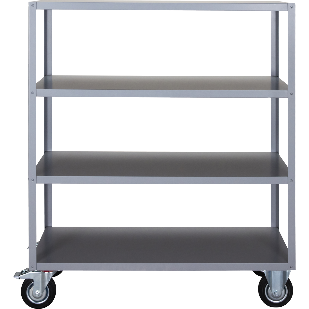 Hylle med 4 hjul, hdtrolley, grå
