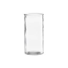 Huslege - vase, sylinder, klar - H: 20 cm, dia: 10 cm