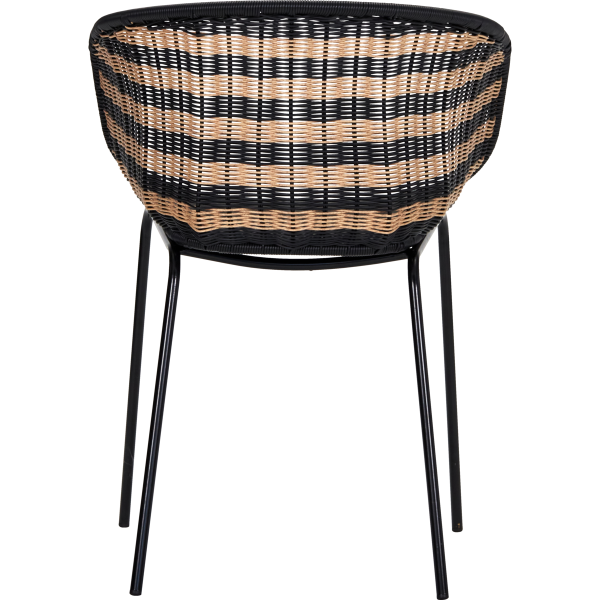 Lenestol, hdhapur, natur; svart