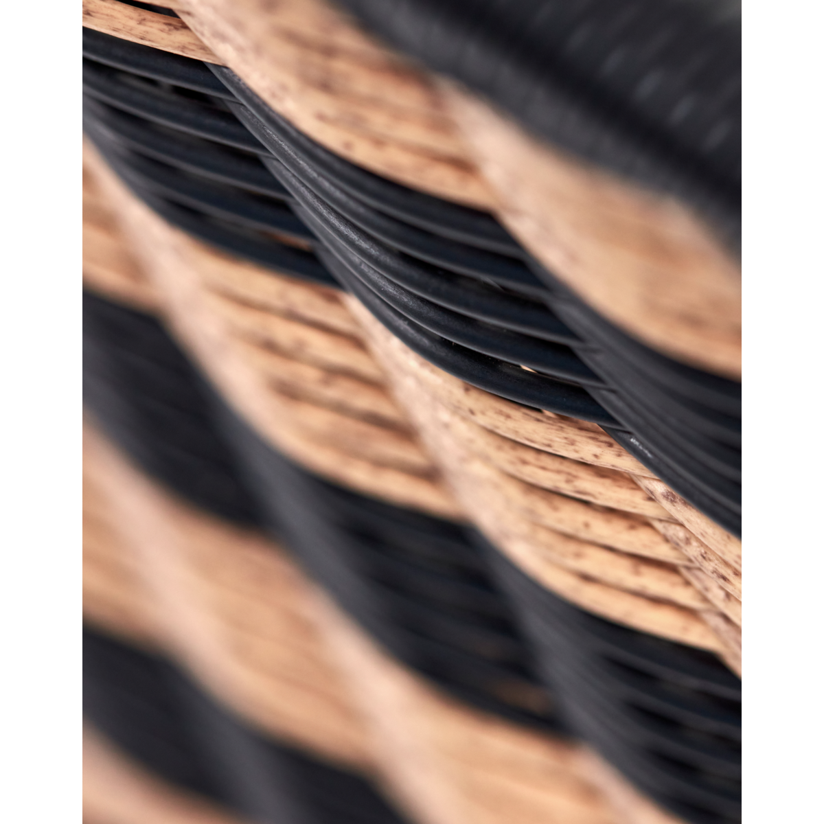 Lenestol, hdhapur, natur; svart