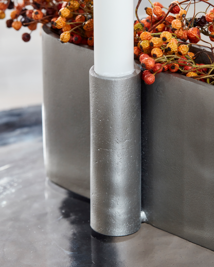 , HDFour oval, Børstet sølv