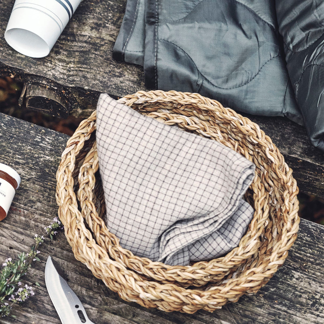 Basket, nvbread, natur