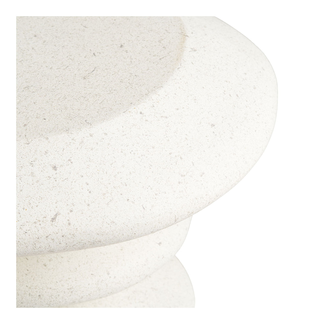 Blackburn Sidebord - Sidebord, fiberclay, hvit ø36x45,5 cm