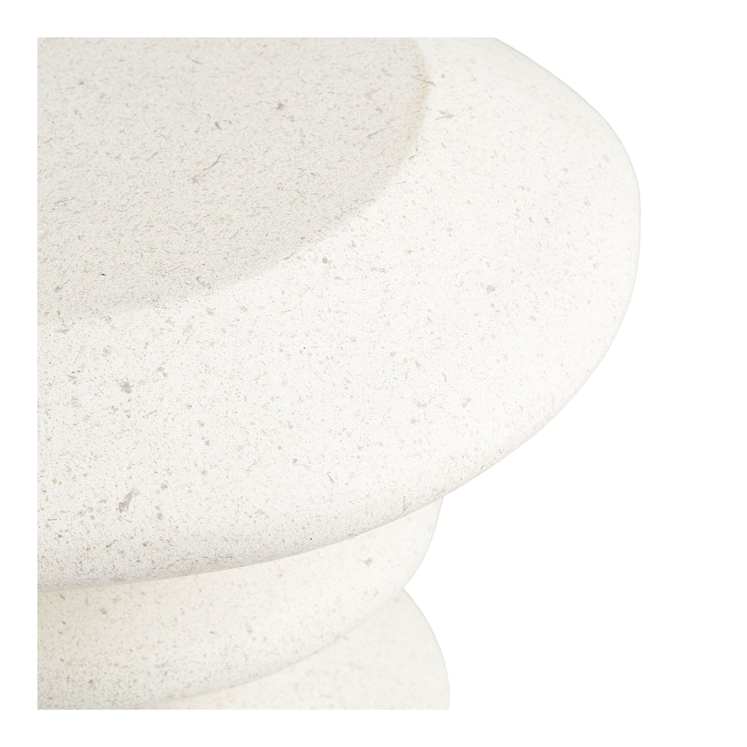 Blackburn Side Table - Side Table, Fiberclay, White Ø36x45,5 cm