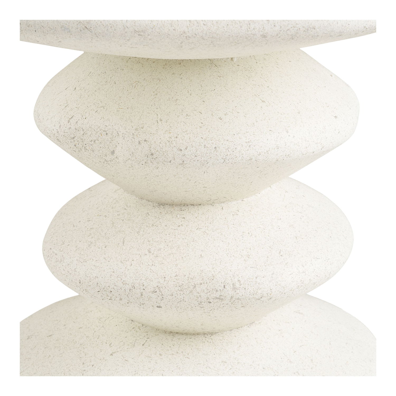 Blackburn Side Table - Side Table, Fiberclay, White Ø36x45,5 cm