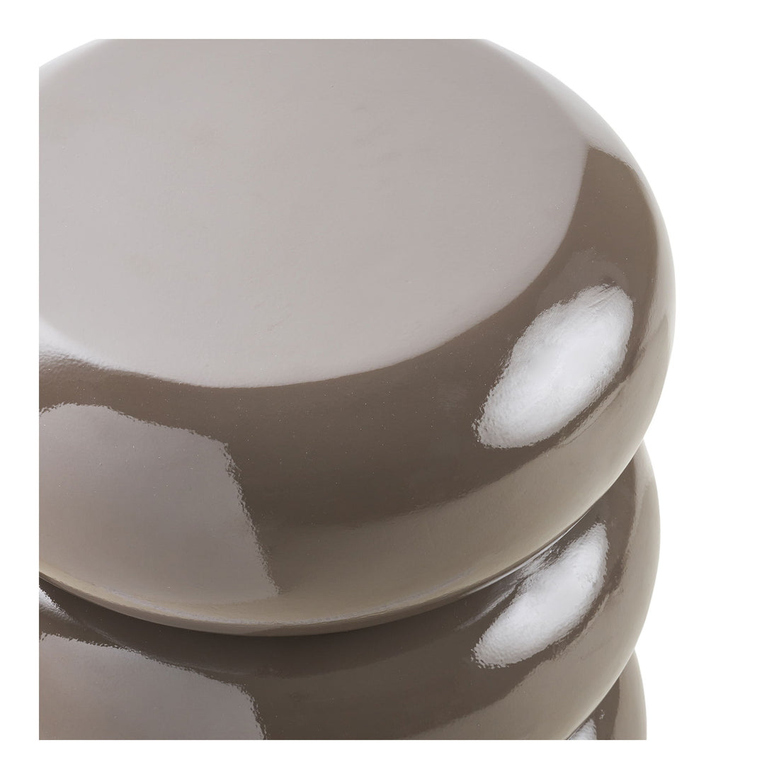 Rosolina hjørnebord - hjørnebord, glassfiber, brun Ø35.5x44 cm