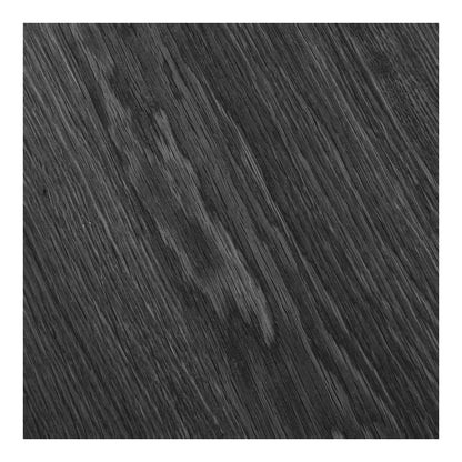 Osaka Spisebord - Spisebord, eikefiner, sort, inkl. to tilleggsplater ø120x120-160-200x75 cm