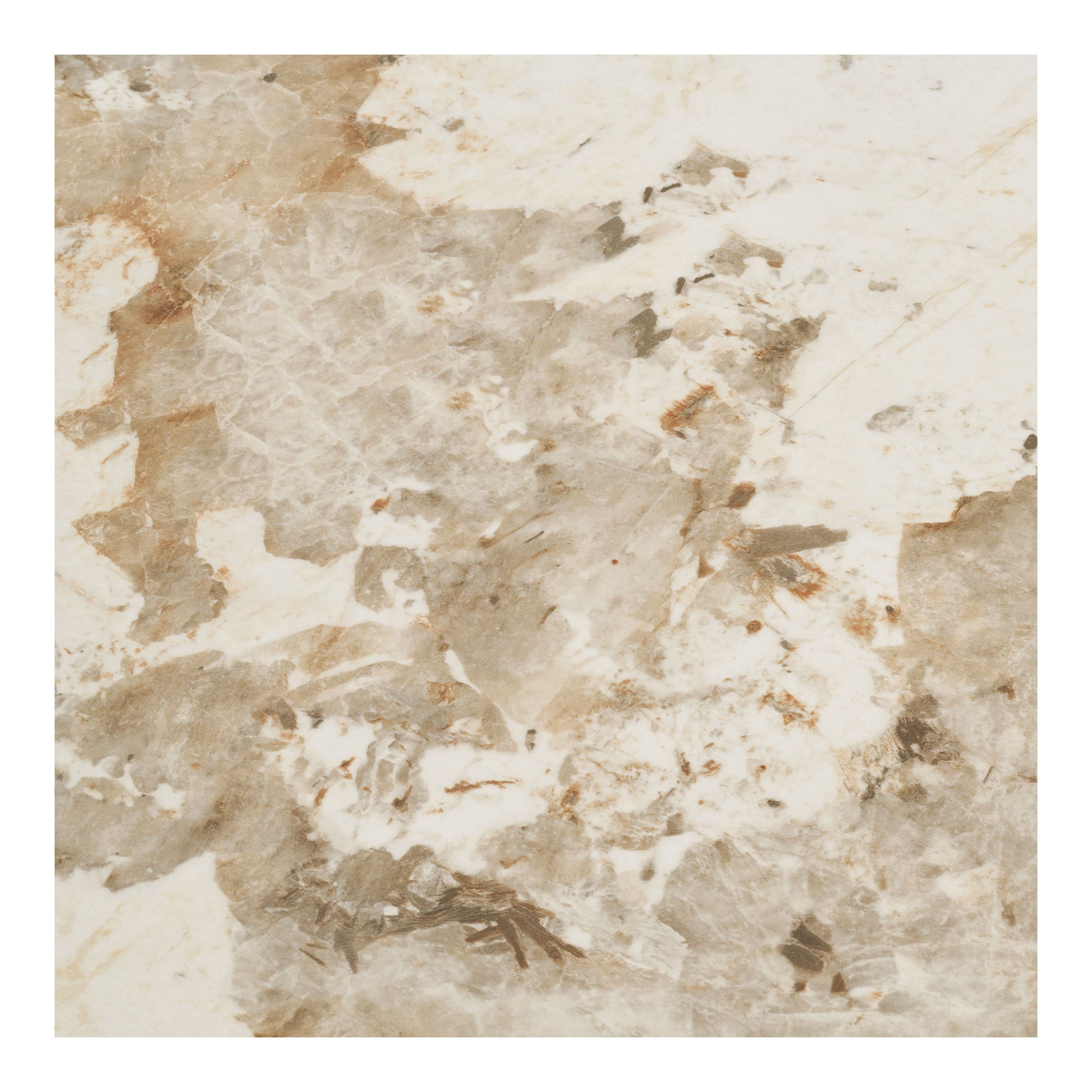 Athens Spisebord - Spisebord, keramisk bordplate, hvit, mørkebrun ø120x76 cm