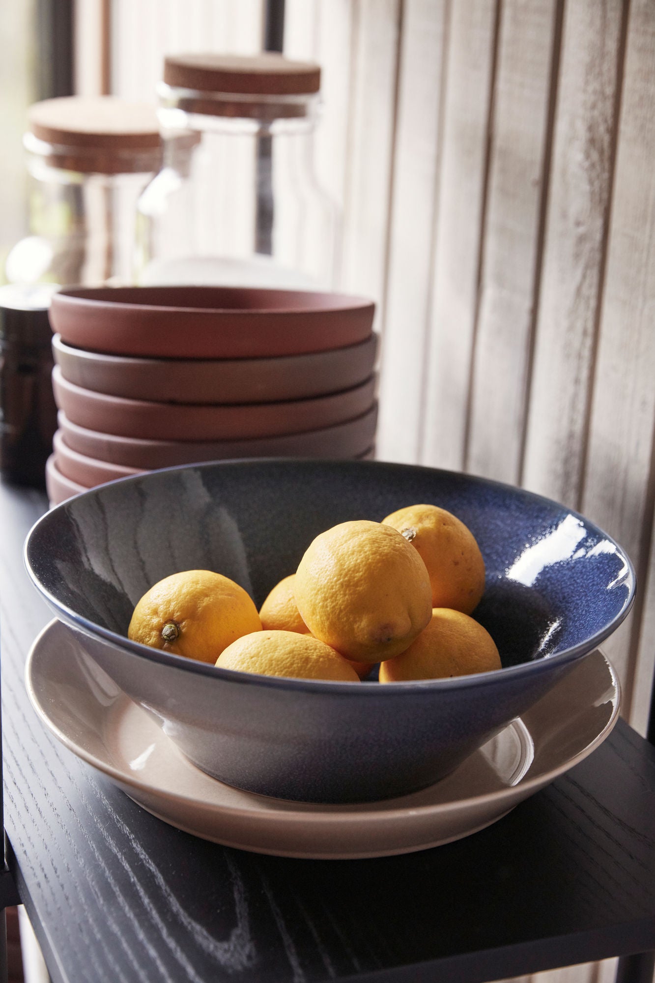 Hübsch Glaze Bowl liten sand