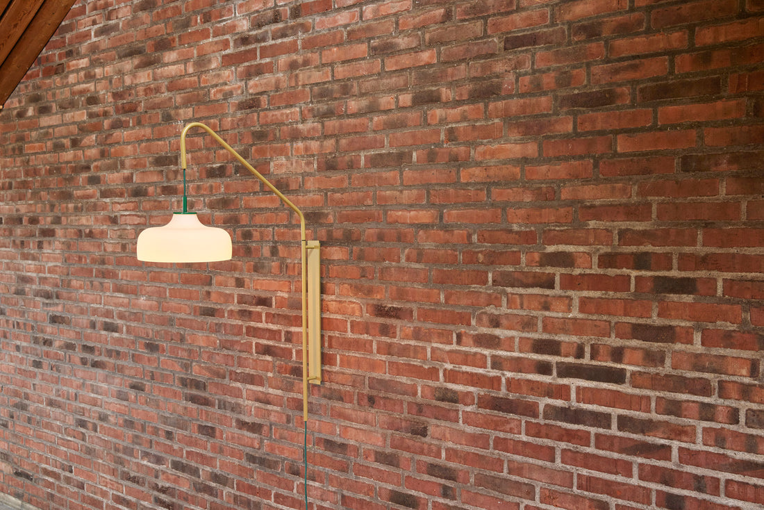 Nåværende vegglampe grønn - 71x30xh111cm, E27