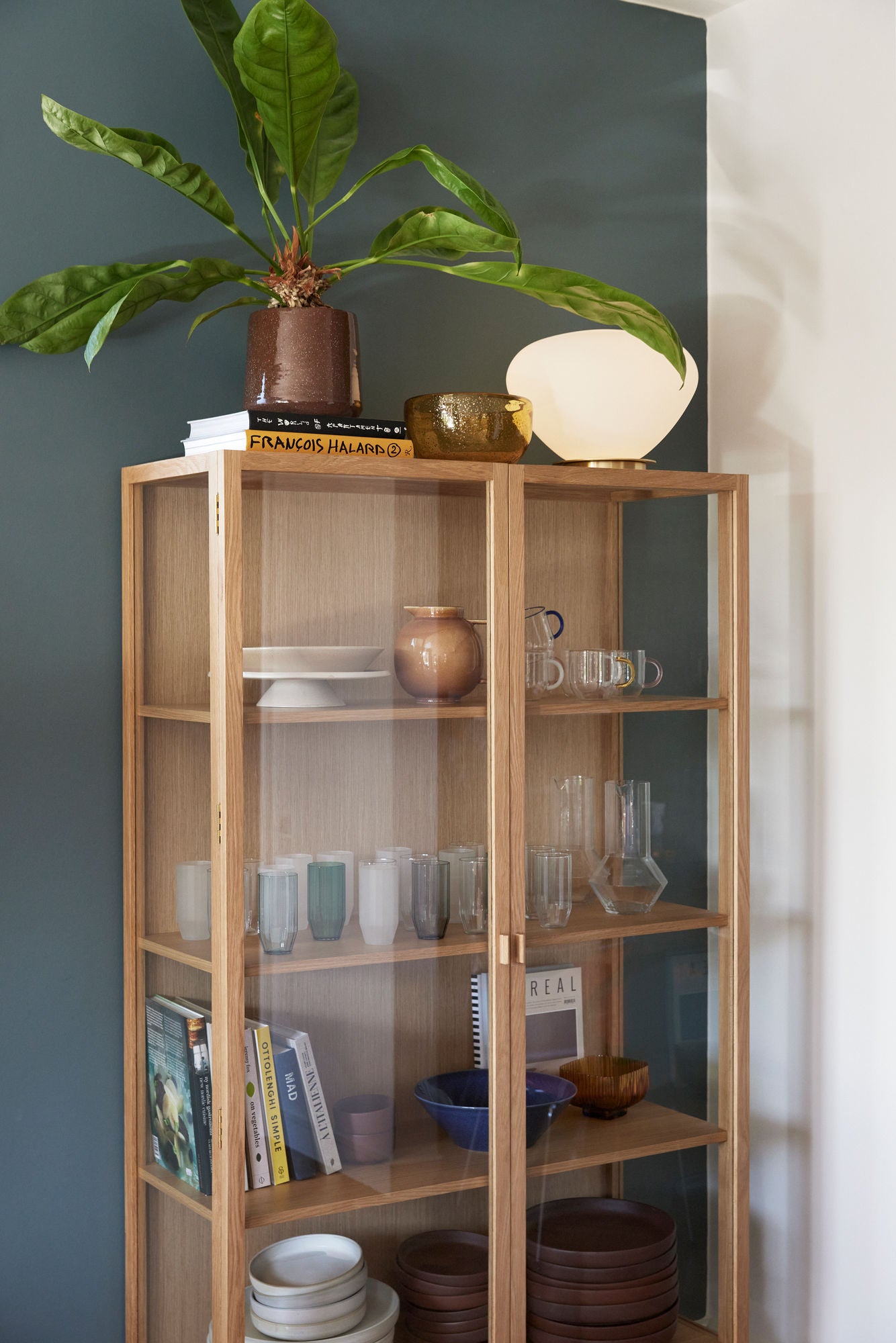 Hübsch Panorama Vitrineskap Large Natural