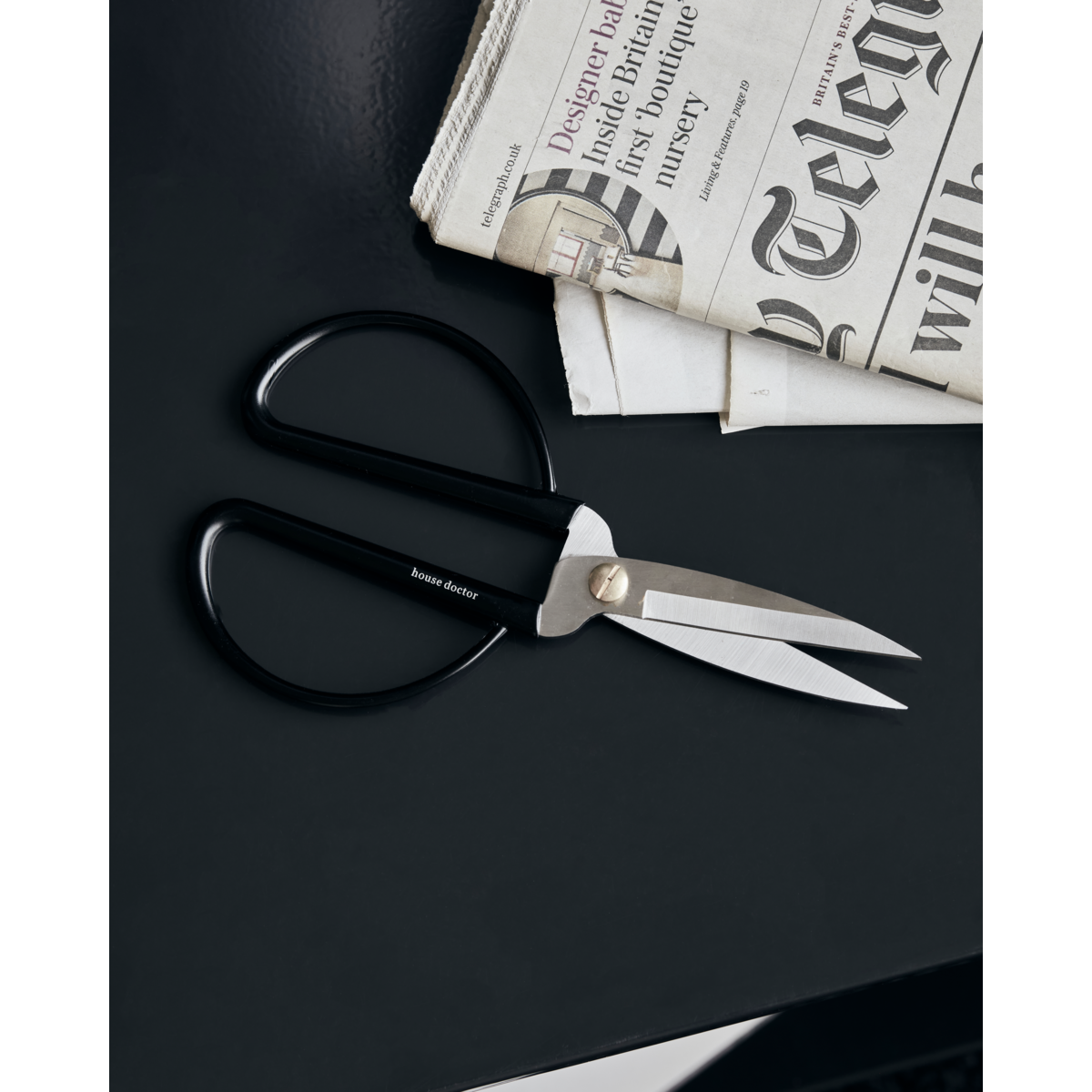 Huslege - saks, Shears, Black/Silver - L: 18,9 cm, W: 9,6 cm