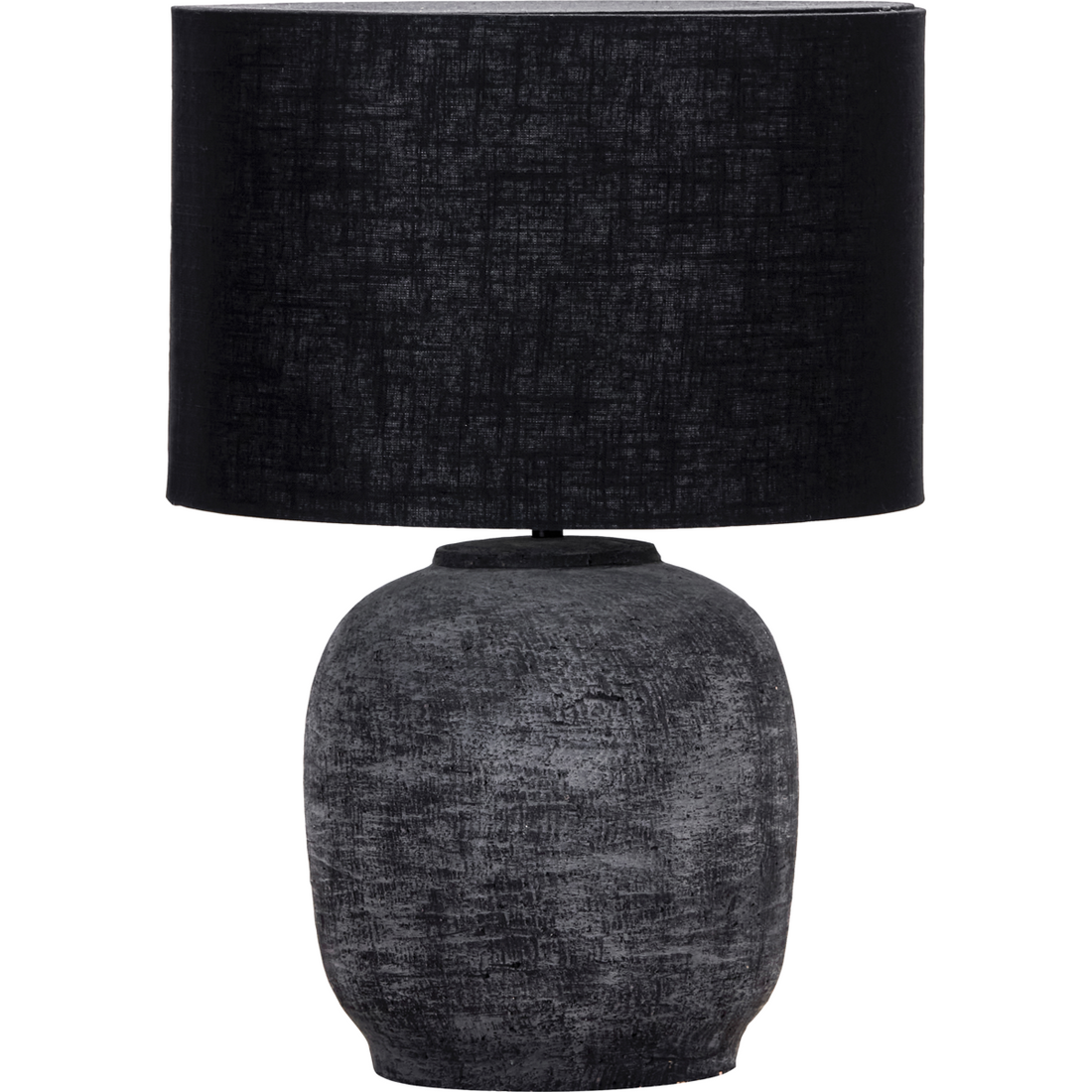 Bordlampe inkl. Lampshade, Hdtahi, svart