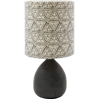 Bordlampe, hdflores, svart