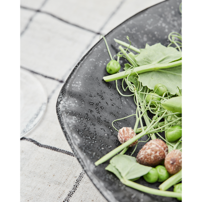 Serveringsfat, hdkala, svart