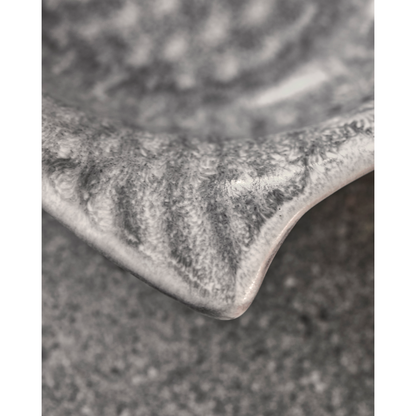 Serveringsfat, hdmaki, grå