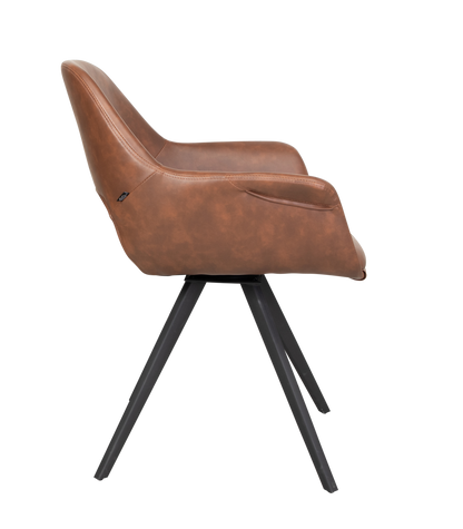 Spisebordstol Fenja Cognac Pu