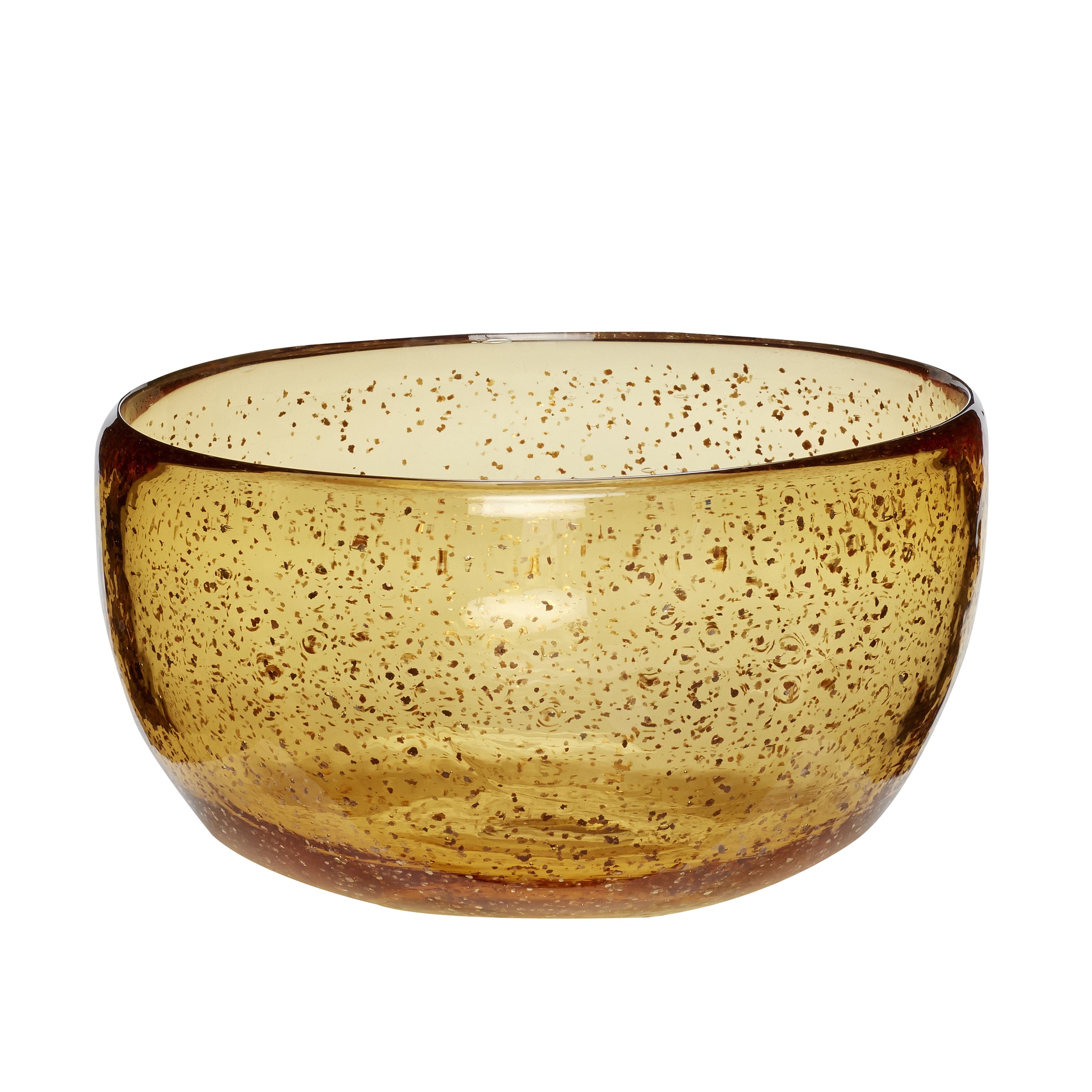 Glow Bowl Amber farge - ø24xh14cm