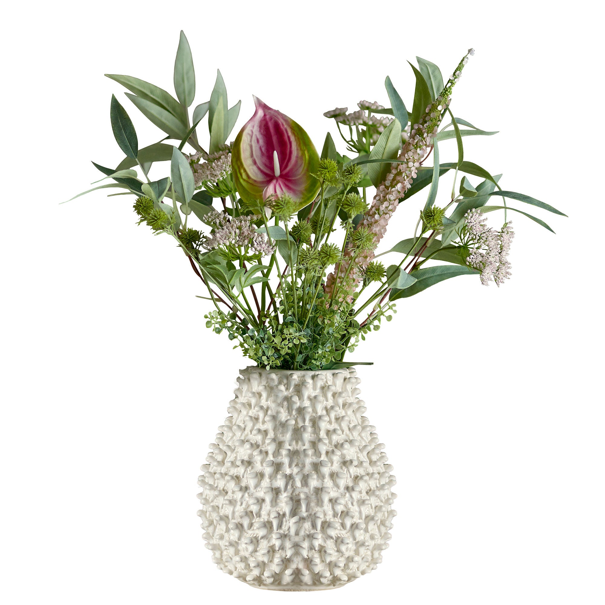 Bloomingville rødme bukett, rosa, kunstige blomster