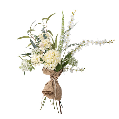 Bloomingville Symphonie Bouquet, hvite, kunstige blomster