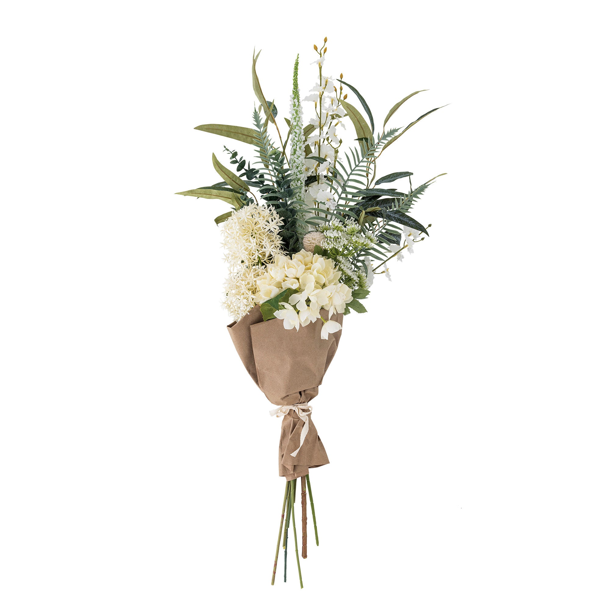 Bloomingville Symphonie Bouquet, hvite, kunstige blomster