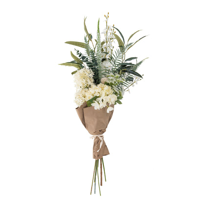 Bloomingville Symphonie Bouquet, hvite, kunstige blomster